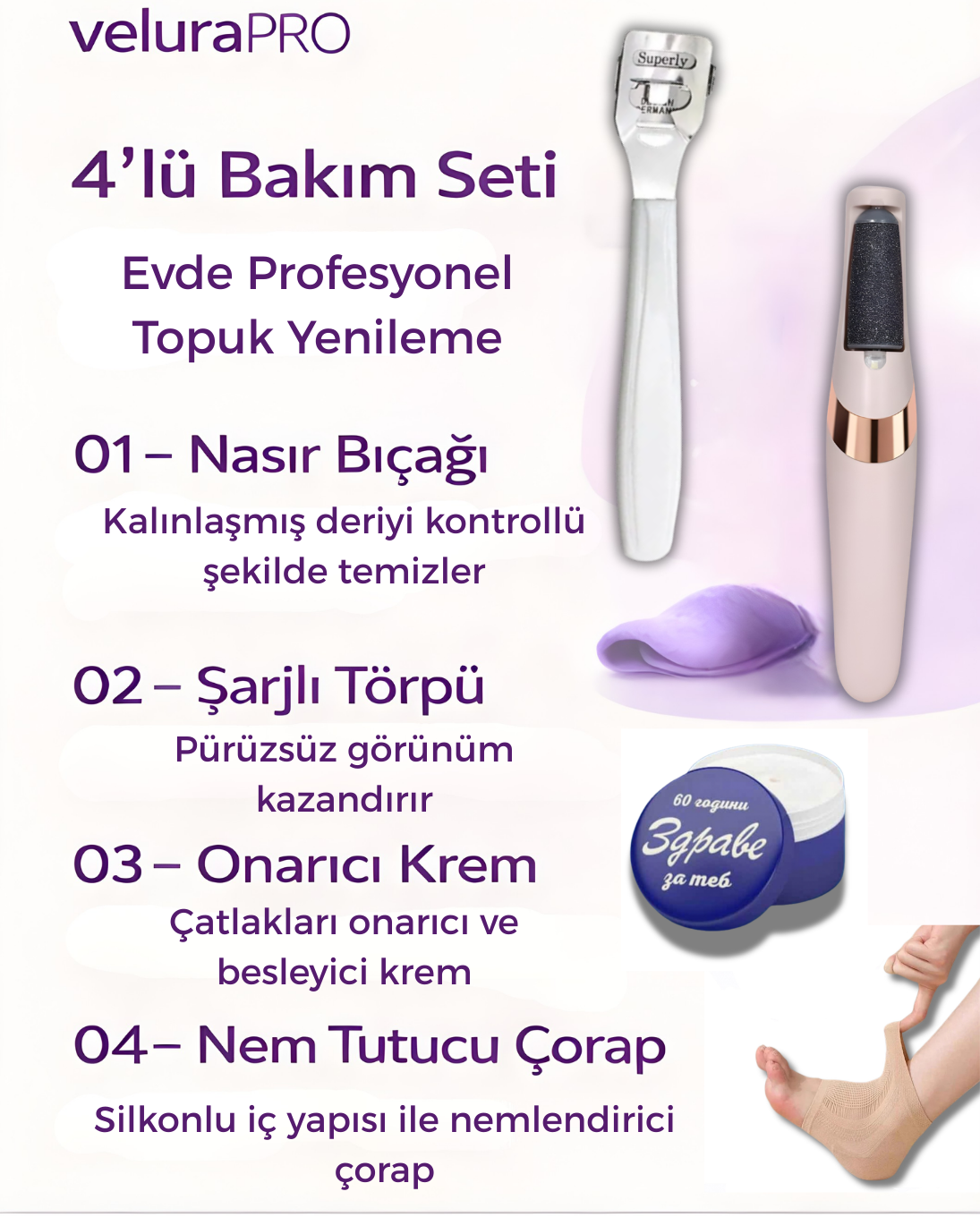 VeluraPRO 4’Lü Bakım Seti