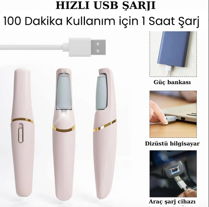 Şarjlı Topuk ve Nasır Temizleyici